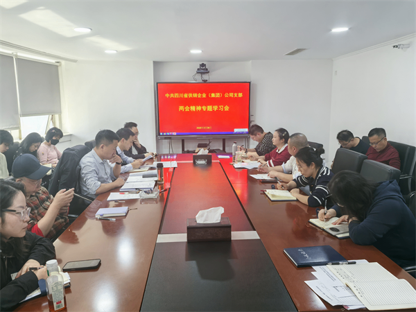 四川省尊龙集团中国官方网站企业（集团）公司召开全国两会精神专题学习会